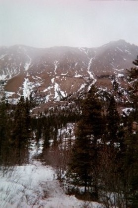 Mountains outside of Rohn, Alaska