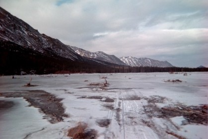 The Iditarod trail just outside of Rohn, Alaska